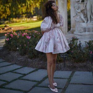 Selkie The Bleached Venus Puff Dress